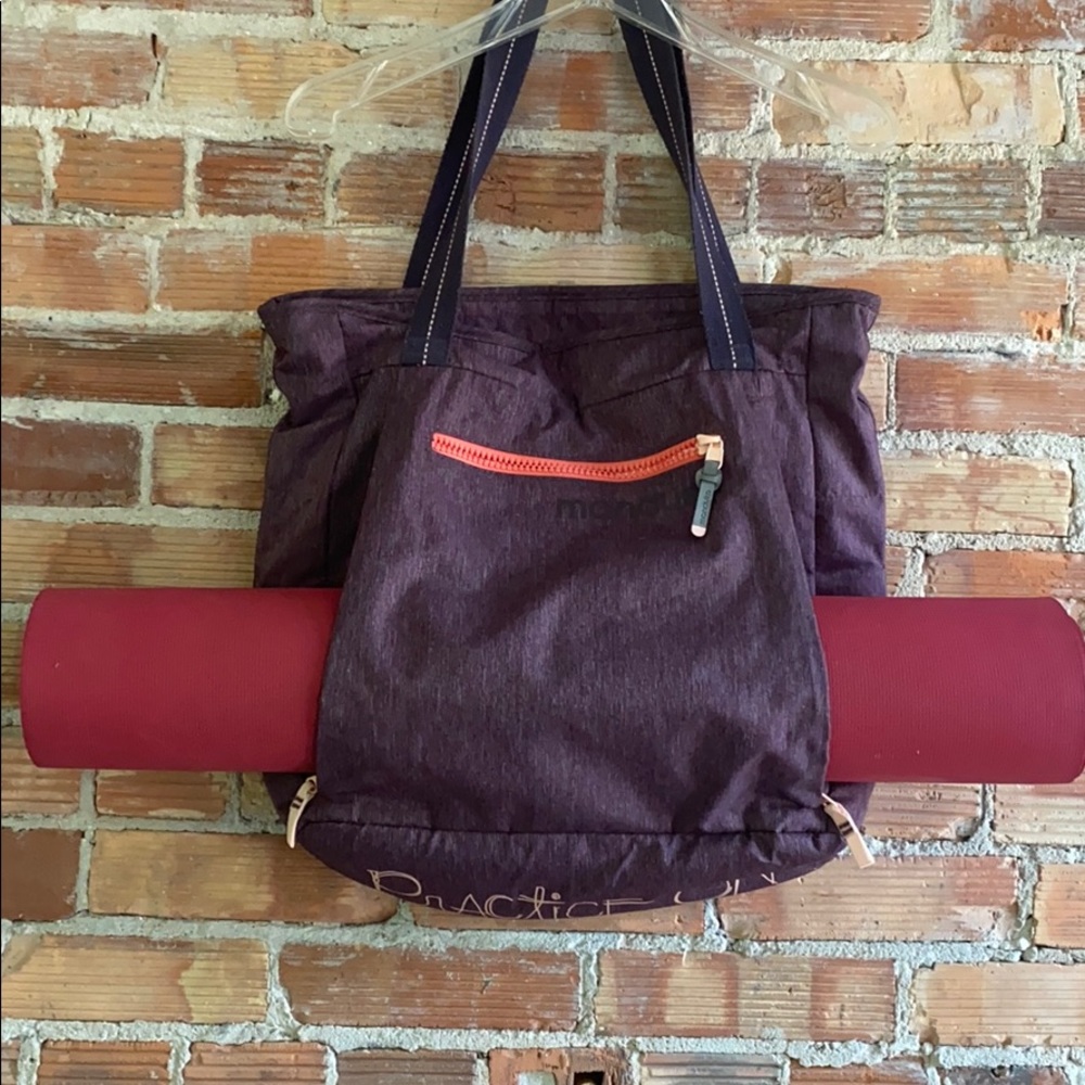 Purple Manduka yoga bag (mat not included)
